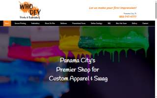 Who Dey Prints & Embroidery of Panama City website