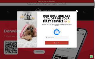 Boss the Pet Connection website