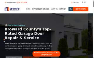 Broward Master Garage Door Co website