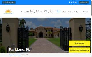 Coral Springs Pressure Cleaning Inc. of Parkland website