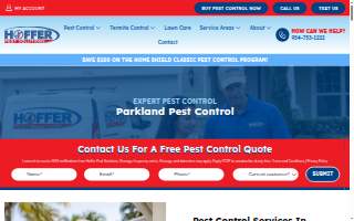 Hoffer Pest Solutions website