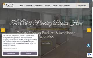 Kuhn Flooring Gallery website