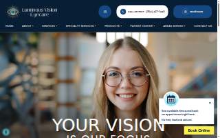 Luminous Vision Eyecare of Parkland website