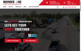 Number One Transmissions, Inc. of Parkland website