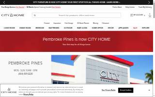 CITY Furniture of Pembroke Pines website