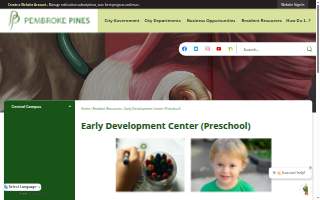 City of Pembroke Pines Early Development Center Central Campus website