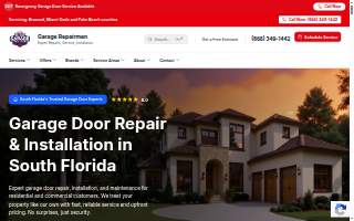 Garage Repairmen website