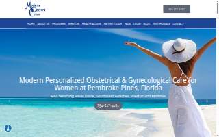 Modern OBGYN Care website