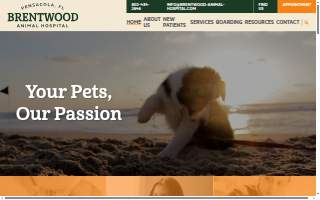Brentwood Animal Hospital website