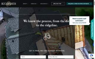 Buckworth Roofing LLC website