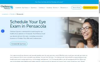 Clarkson Eyecare of Pensacola website