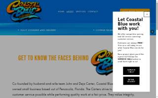 Coastal Blue Electric, Inc. website