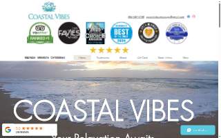 Coastal Vibes Massage Therapy website
