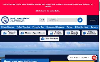 Escambia County Tax Collector website