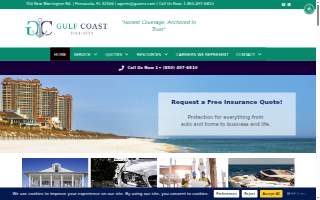 Gulf Coast Insurance website