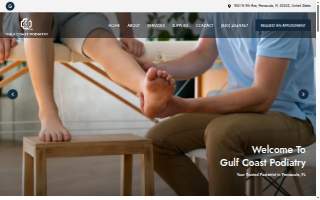 Gulf Coast Podiatry website