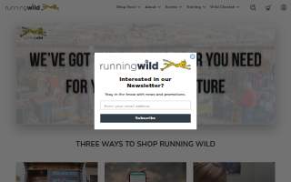 Running Wild website