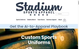 Stadium Sports Apparel of Pensacola website