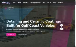 Vital Auto Spa of Pensacola website