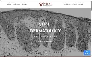 Vital Dermatology: Jenna Beasley M.D, F.A.A.D of Pensacola website