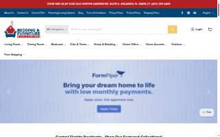 Bedding and Furniture Discounters website