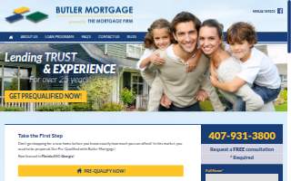 Butler Mortgage website