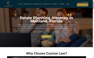 Cuzmar Law, PLLC website
