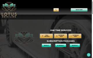 Lotus Detailing of Pine Hills website