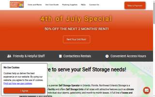 Northwest Orlando Storage of Pine Hills website