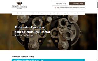 Orlando Eyecare of Pine Hills website