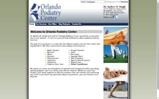 Orlando Podiatry Center of Pine Hills website