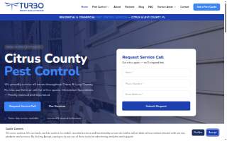 Turbo Pest Solutions website