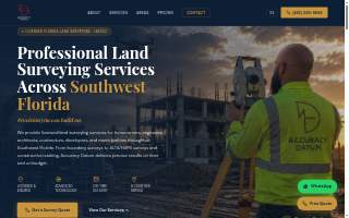 Accuracy Datum Surveyors and Mappers of Pinecrest website