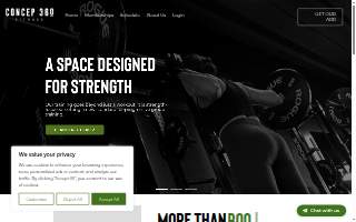 Concep 360 Fitness website