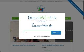 Grow With Us Academy website