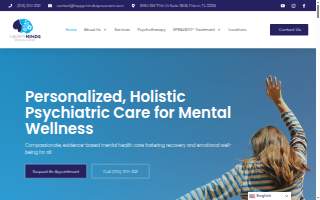 Happy Minds Wellness Center website