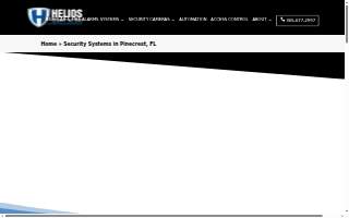 Helios Security Systems website