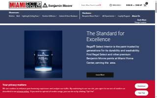 Miami Home Centers, Benjamin Moore Paint Center, Pinecrest website
