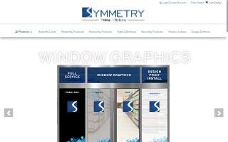 Symmetry Printing and Marketing website