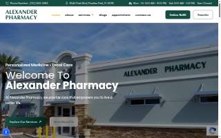 Alexander Pharmacy website