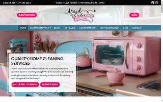 Maid to Order FL of Pinellas Park website