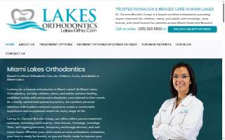 Lakes Orthodontics website