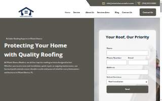 Miami Shores Roofers website