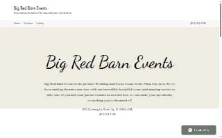Big Red Barn Events website