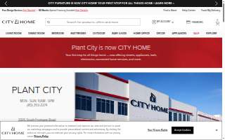 CITY Furniture of Plant City website