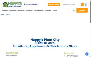 Happy's Rent to Own website