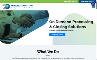Network Transaction Solutions website