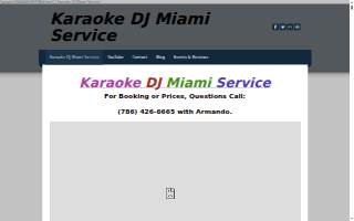 Karaoke DJ Miami Service website