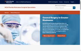 HCA Florida Poinciana Surgical Specialists website