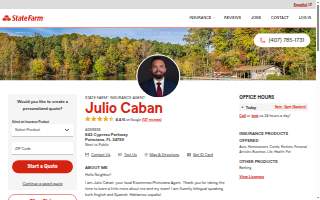 Julio Caban - State Farm Insurance Agent website